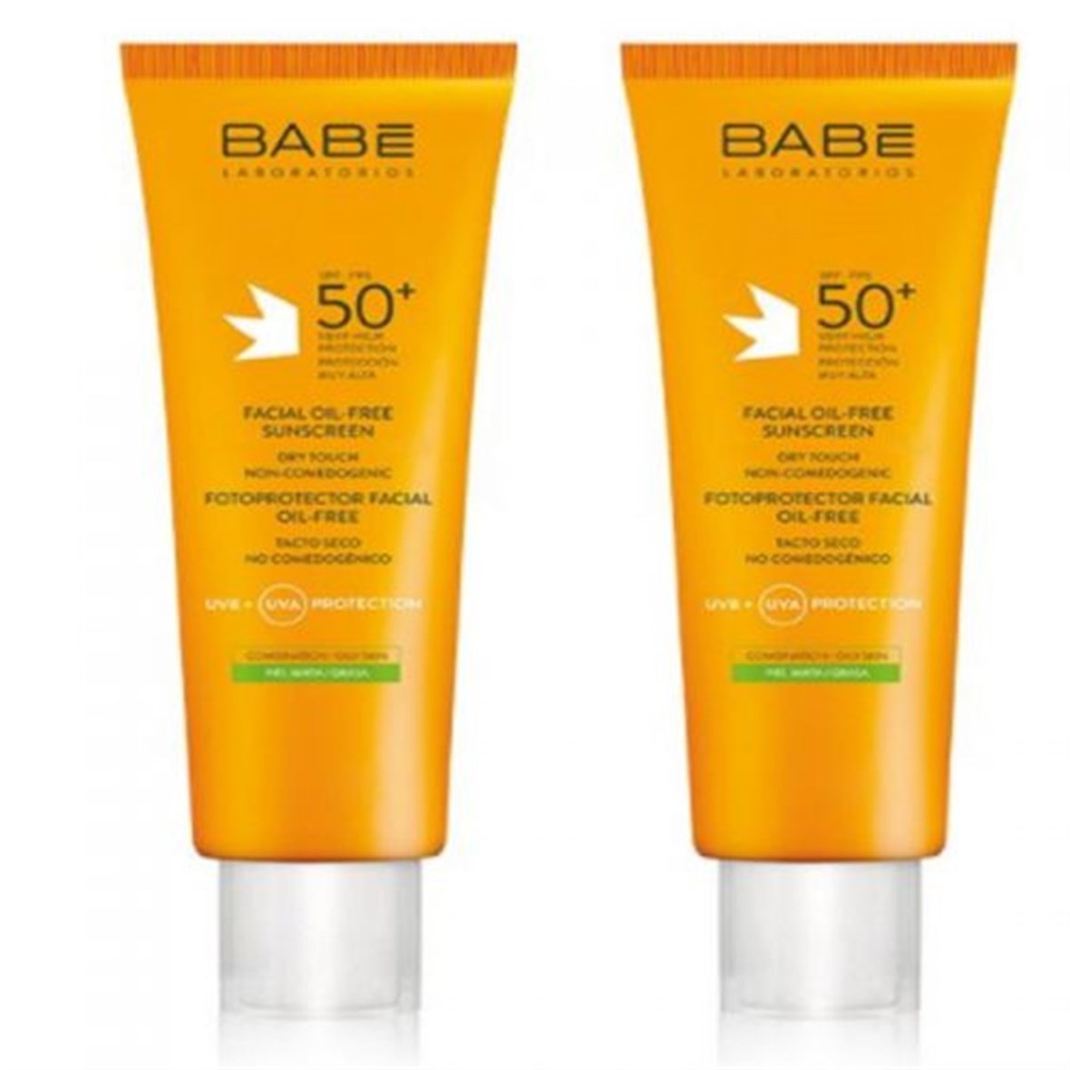 Babe Spf50 Yüz İçin Yağsız Güneş Kremi 2 x 50 ml - Babe