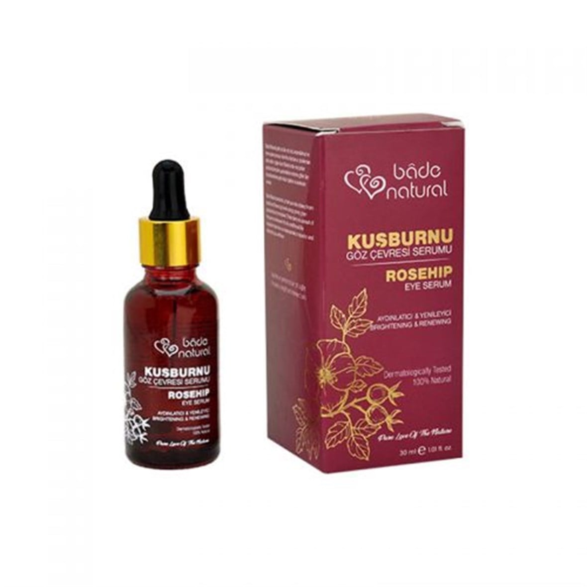 Bade Natural Doğal Kuşburnu Leke Karşıtı Göz Serumu 30 ml - Bade Natural