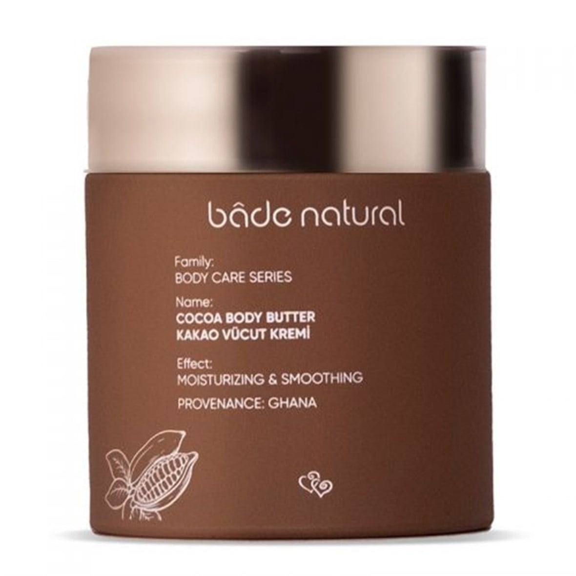 Bade Natural Kakao Vücut Kremi 100 ml - Bade Natural