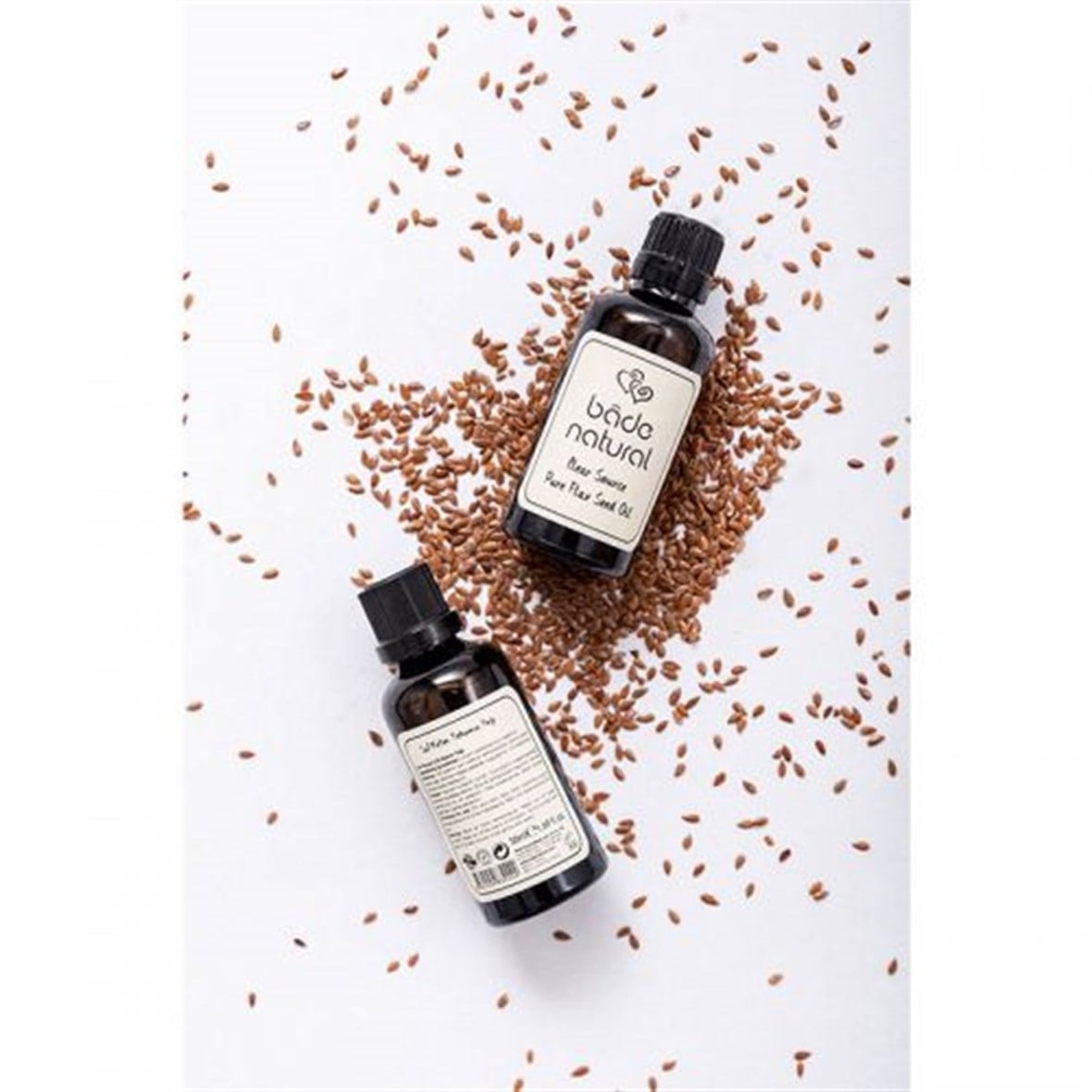 Bade Natural Soğuk Sıkım Keten Tohumu Yağı Doğal ve Saf 50 ml - Bade Natural