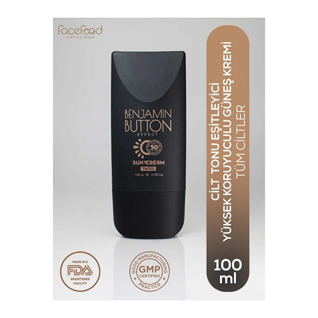 Benjamin Button Effect Tinted Güneş Kremi SPF50+ 100 ml - Benjamin Button Effect