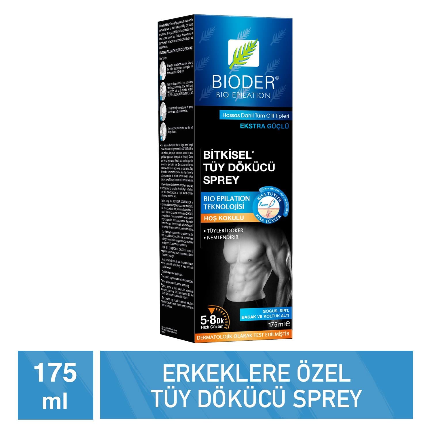Bioder Tüy Dökücü Sprey Erkek 175 ml - Bioder
