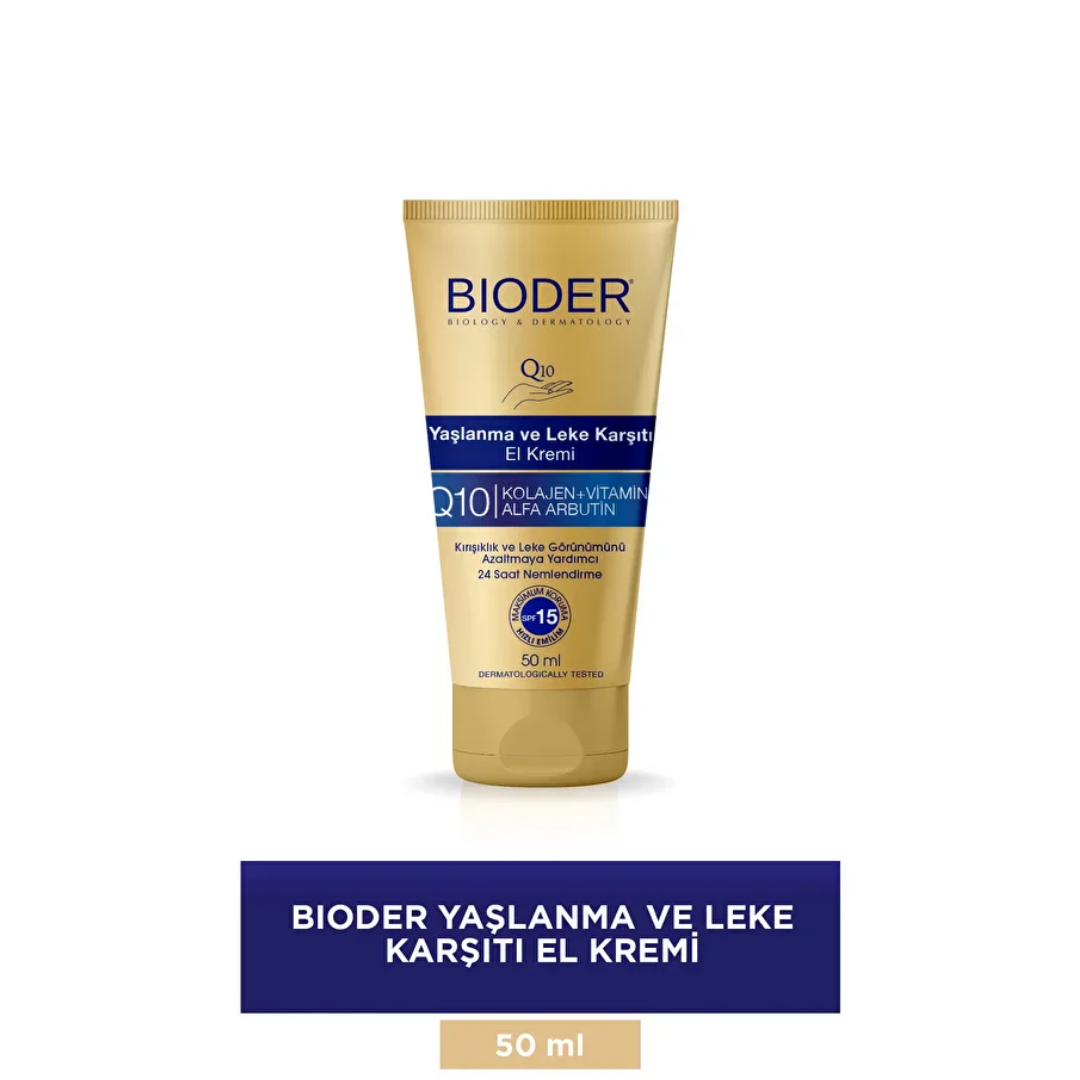 Bioder Yaşlanma ve Leke Karşıtı El Kremi 50 ml - Bioder