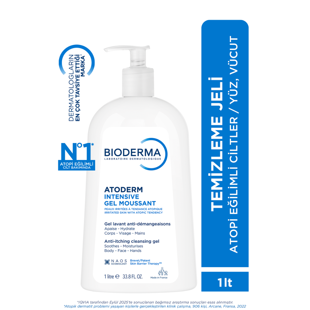 Bioderma Atoderm Intensive Temizleme Jeli 1 Litre - Bioderma