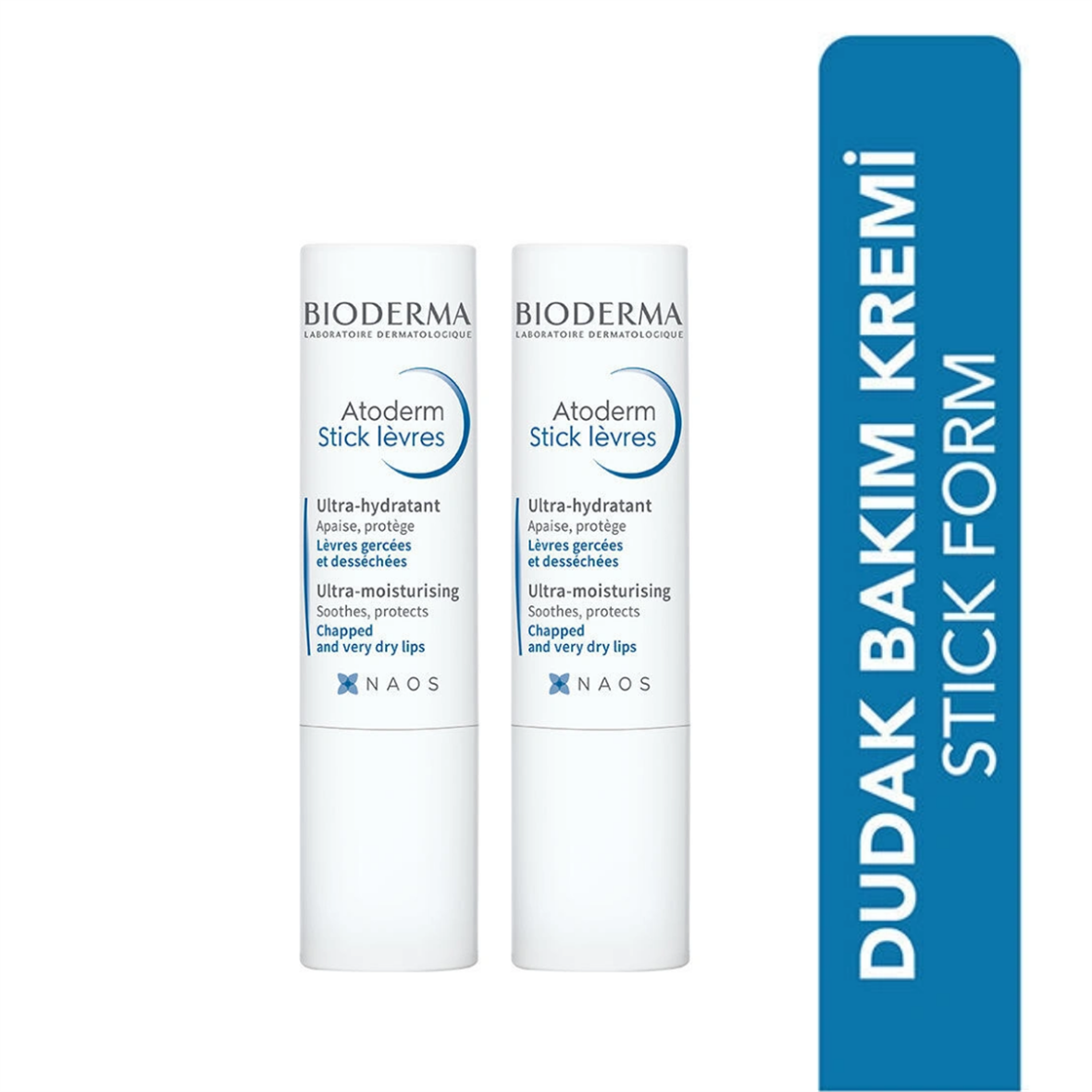 Bioderma Atoderm Lip Stick Dudak Nemlendiricisi 2x4 gr - Bioderma
