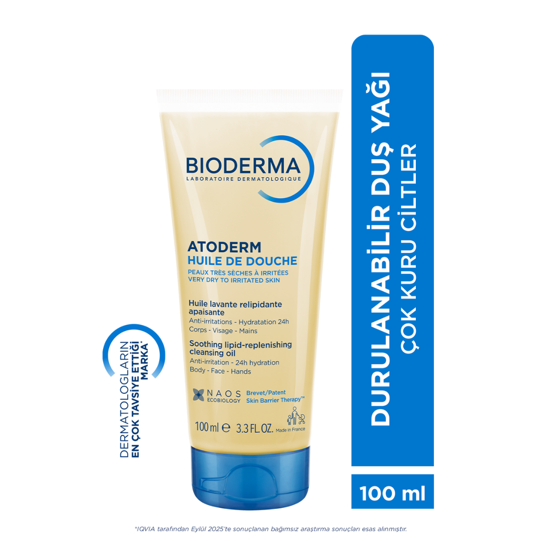 Bioderma Atoderm Shower Oil - Atopi Eğilimli Cilt için Duş Yağı 100ml - Bioderma