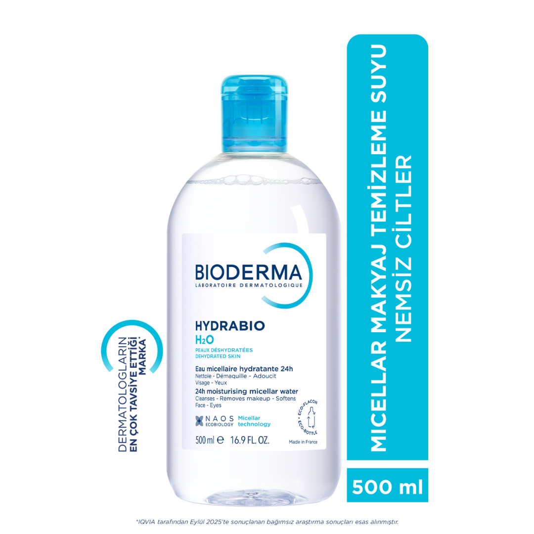 Bioderma Hydrabio H2O Yüz ve Makyaj Temizleme Suyu 500 ml - Bioderma