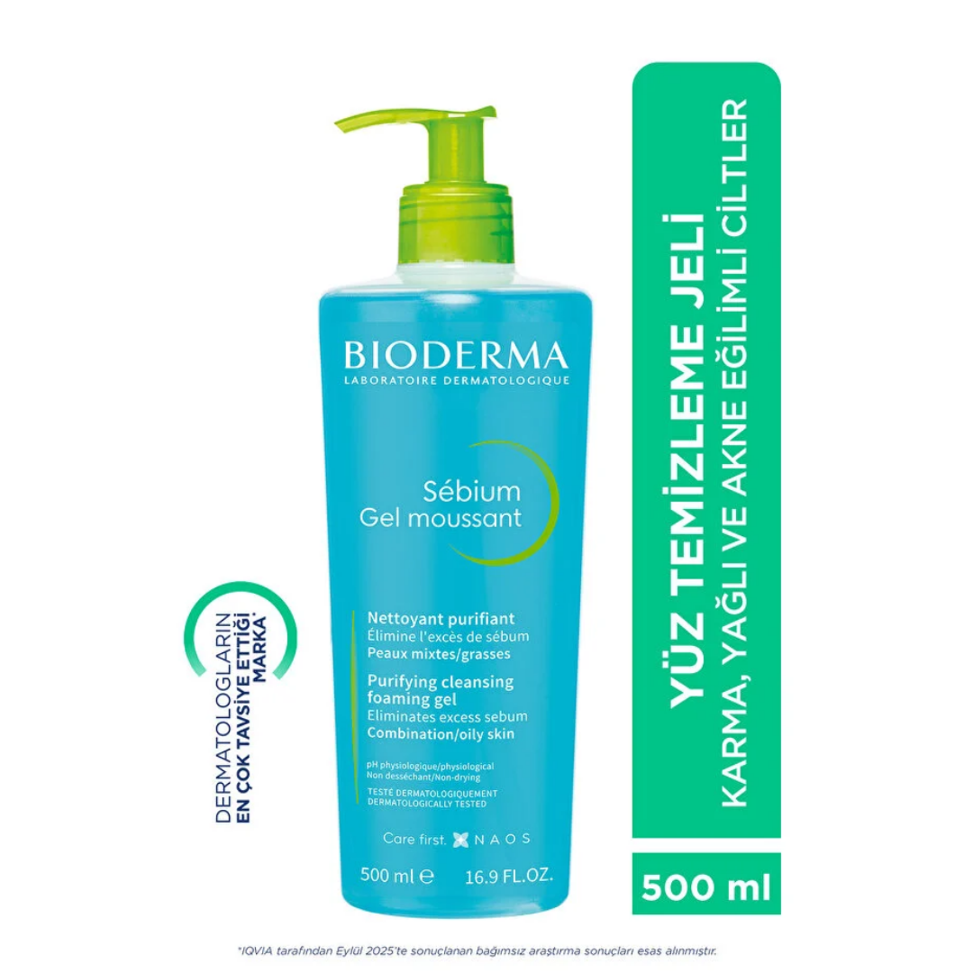 Bioderma Sebium Foaming Cilt Temizleme Jeli 500 ml - Bioderma