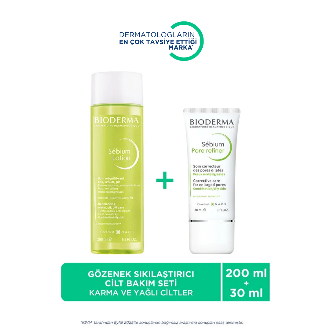 Bioderma Sebium Gözenek Sıkılaştırıcı Tonik ve Nemlendirici Krem Seti - Bioderma