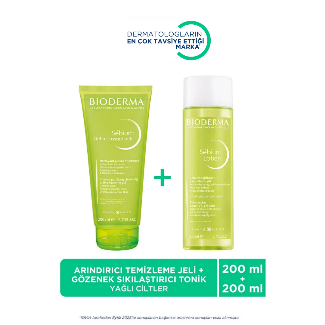 Bioderma Sebium Lotion Gözenek Sıkılaştırıcı Tonik & Akne Karşıtı Yüz Vücut Temizleme Jeli 200ml - Bioderma