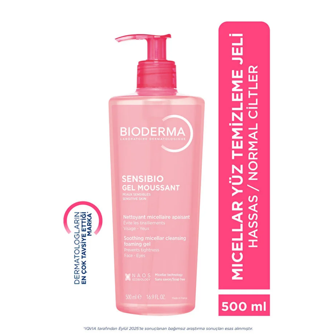 Bioderma Sensibio Foaming Cilt Temizleme Jeli 500 ml - Bioderma