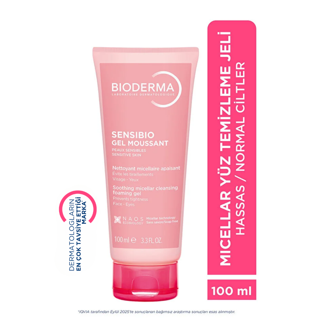 Bioderma Sensibio Foaming Gel - Hassas Ciltler için Temizleyici Jel 100ml - Bioderma
