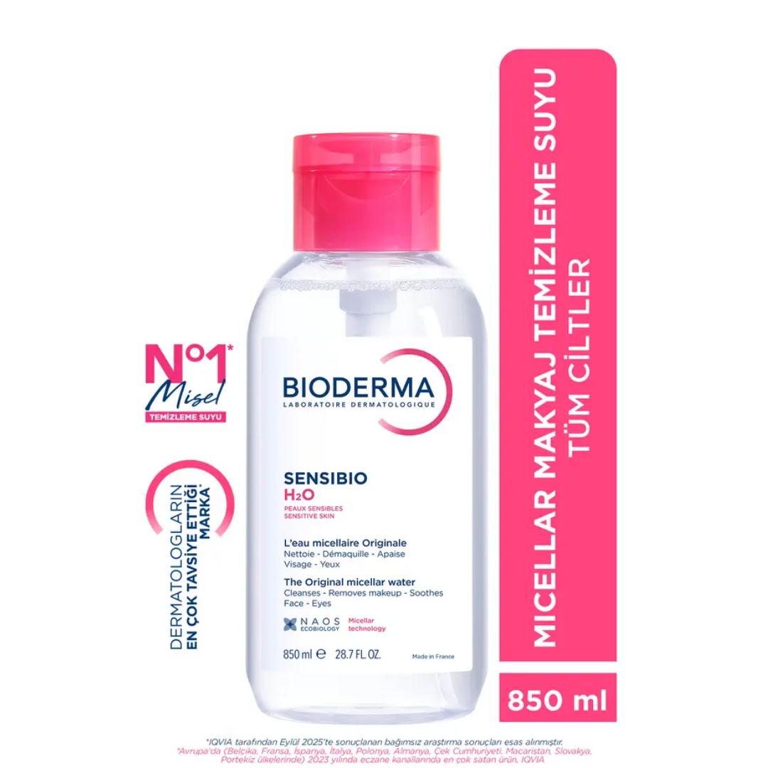 Bioderma Sensibio H2O Yüz ve Makyaj Temizleme Suyu 850 ml - Bioderma