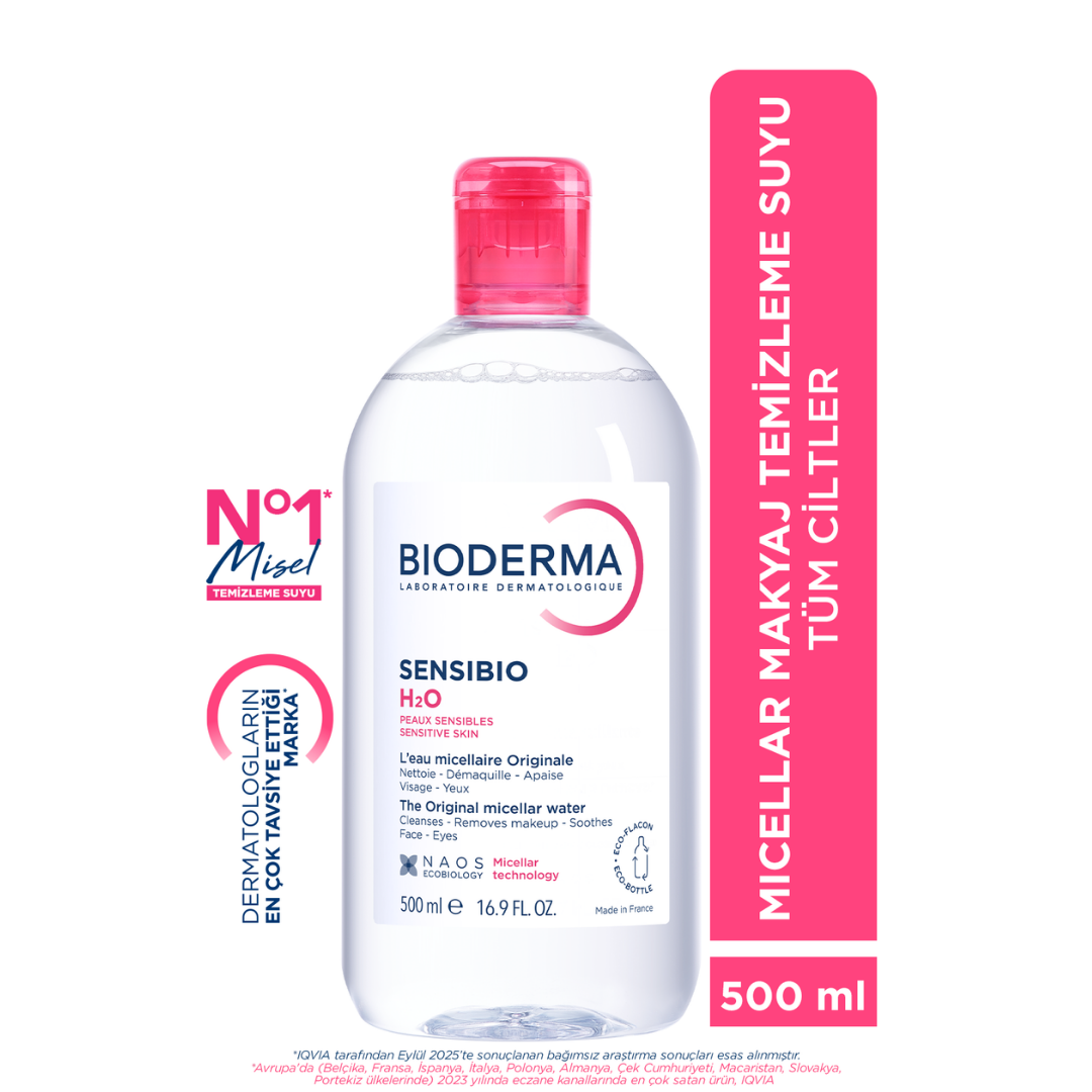 Bioderma Sensibio H2O Yüz ve Makyaj Temizleme Suyu 500 ml - Bioderma