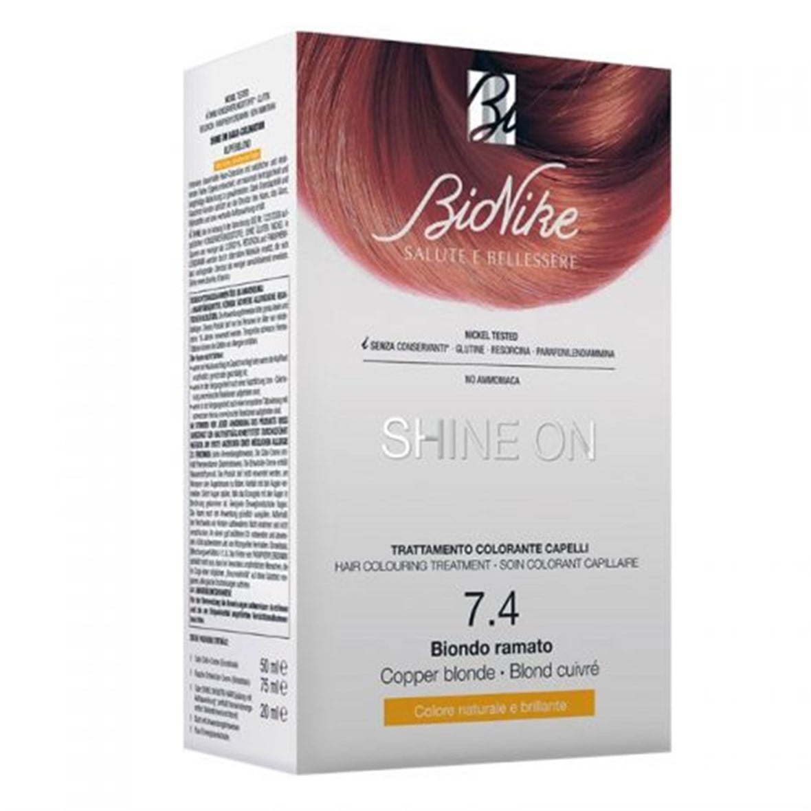 Bionike Shine On Saç Boyama Kiti Bakır Sarı No:7.4 - BioNike