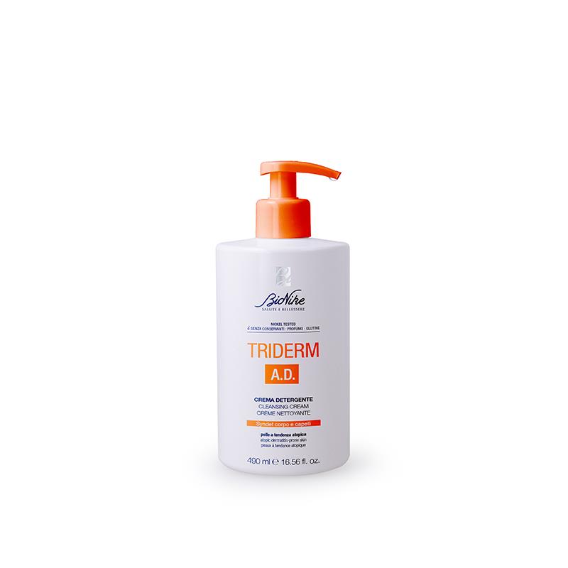 BioNike Triderm AD Saç ve Vücut Temizleyici Krem 490 ml - BioNike