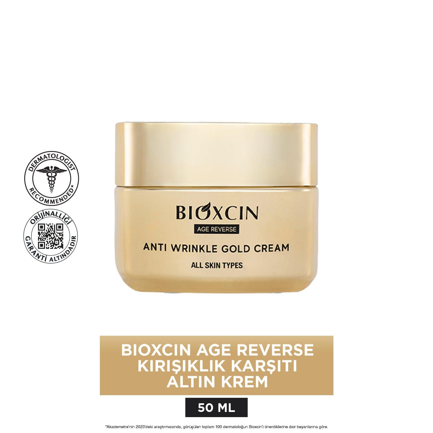Bioxcin Age Reverse Kırışıklık Karşıtı Altın Krem 50 ml - Bioxcin