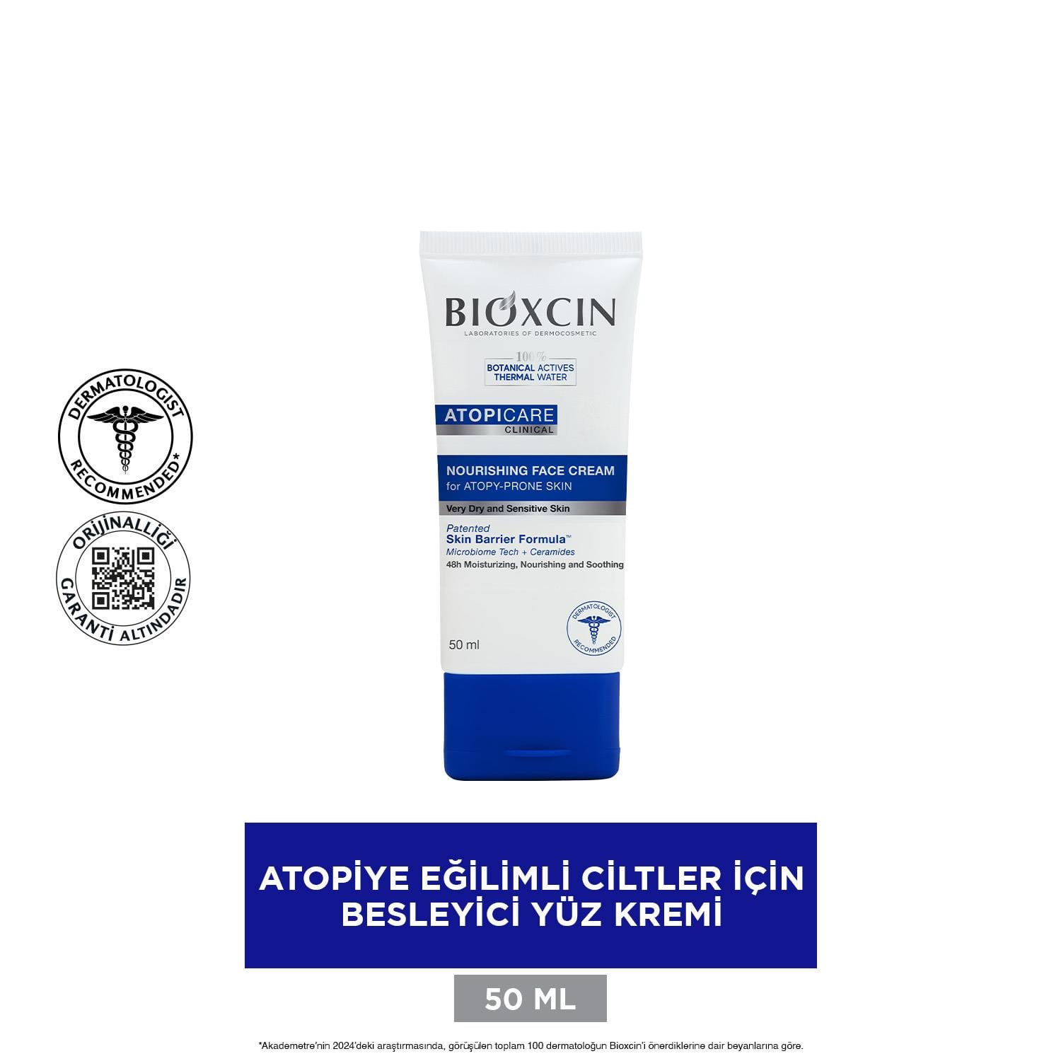 Bioxcin Atopicare Kuru ve Atopiye Eğilimli Ciltler İçin Besleyici Krem 50 ml - Bioxcin