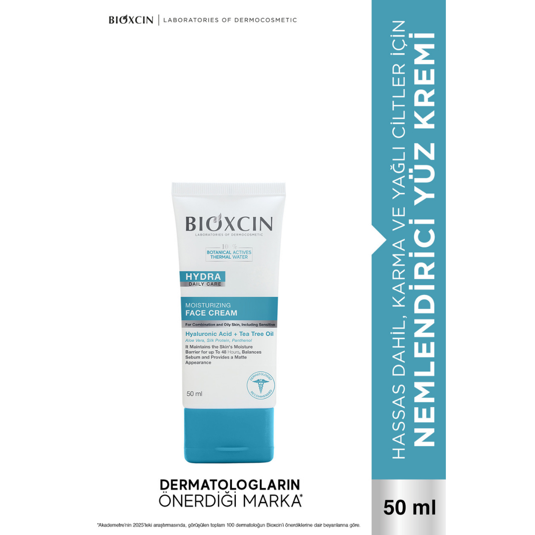 Bioxcin Hydra Nemlendirici Yüz Kremi 50 ml - Karma ve Yağlı Ciltler - Bioxcin