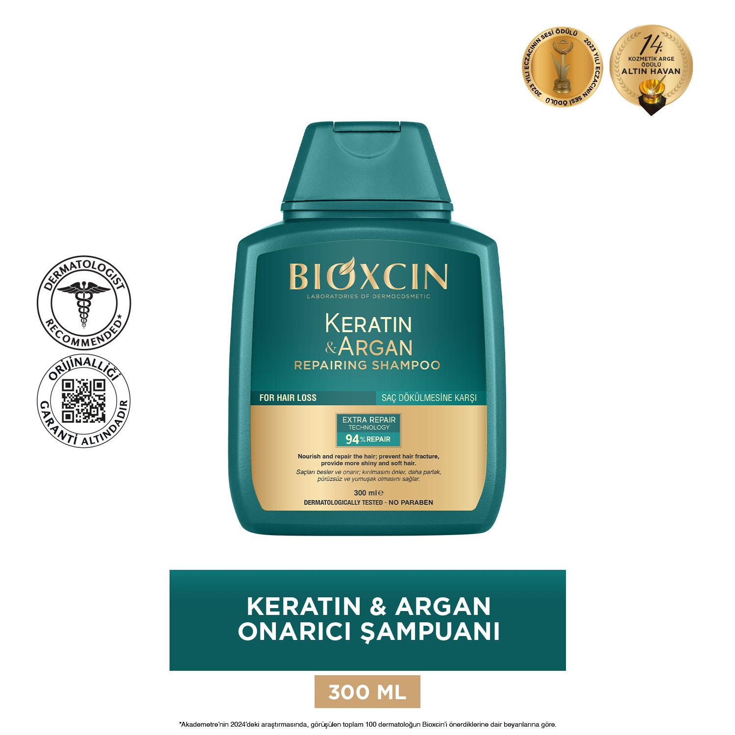Bioxcin Keratin ve Argan Onarıcı Şampuan 300 ml - Bioxcin