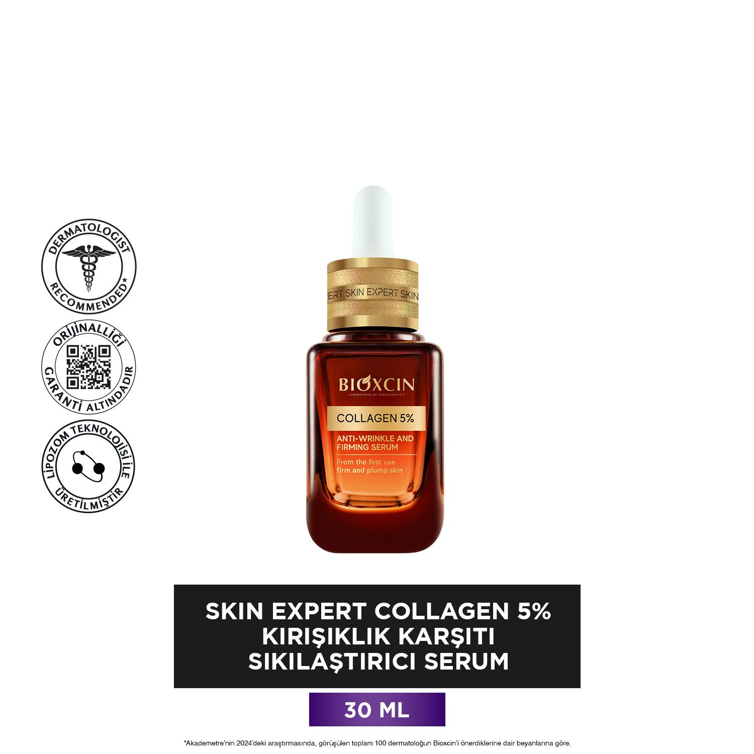 Bioxcin Skin Expert Collagen 5% Kırışıklık Karşıtı Sıkılaştırıcı Serum 30 ml - Bioxcin