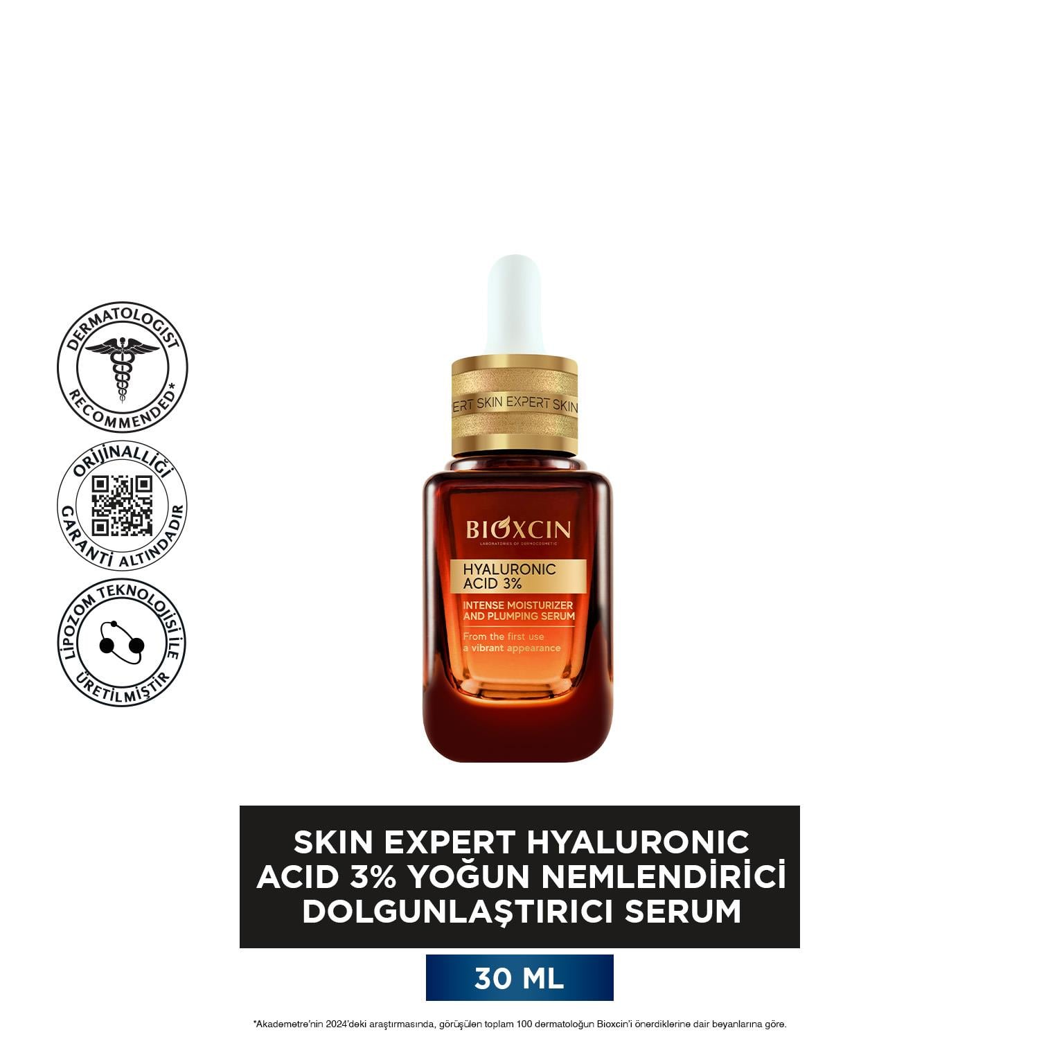 Bioxcin Skin Expert Hyaluronic Acid 3% Yoğun Nemlendirici Serum 30 ml - Bioxcin