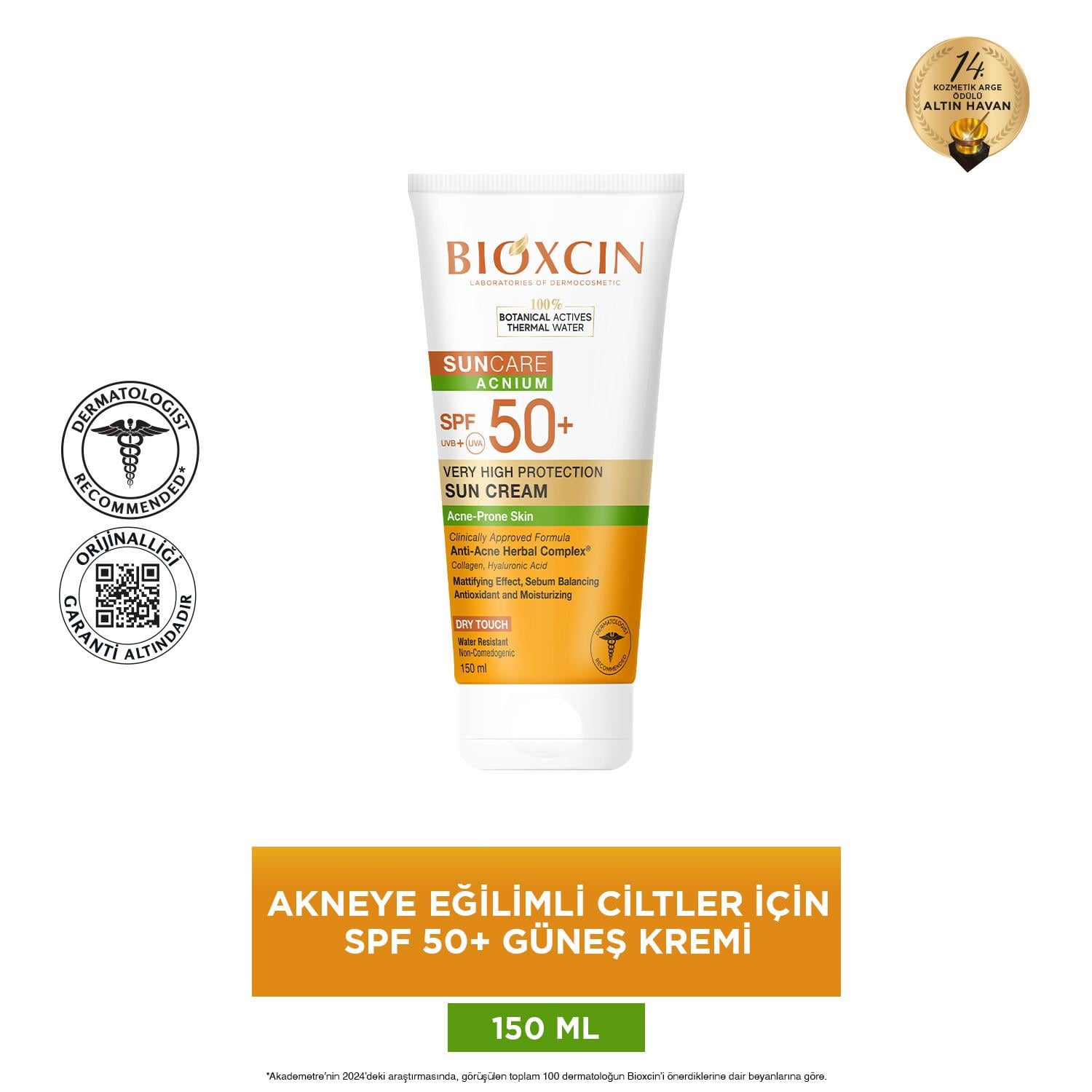 Bioxcin Sun Care Düzensiz Ciltler için Spf 50 Güneş Kremi 150 ml - Bioxcin