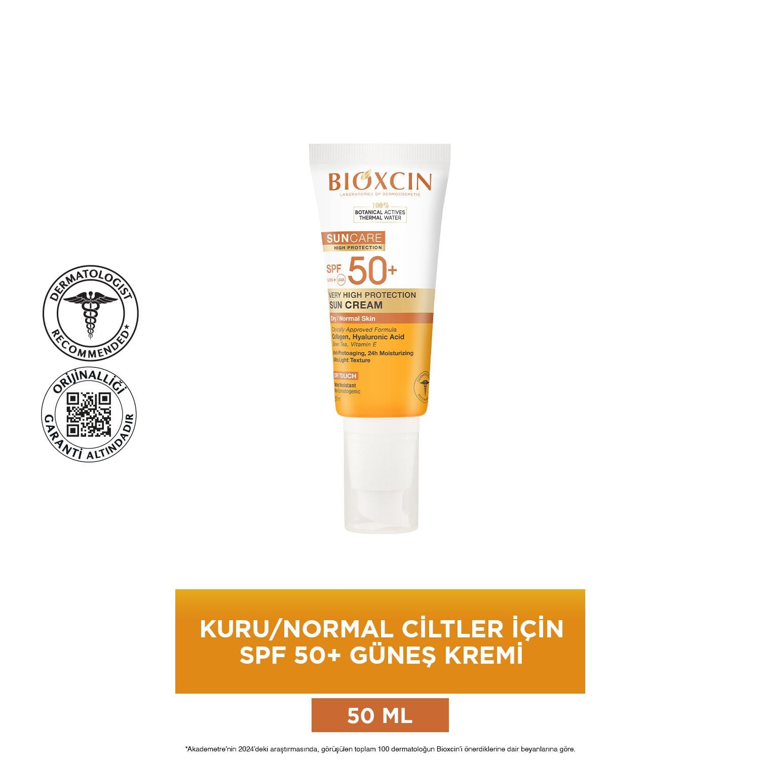 Bioxcin Sun Care Kuru Ciltler için Güneş Kremi SPF 50+ 50 ml - Bioxcin