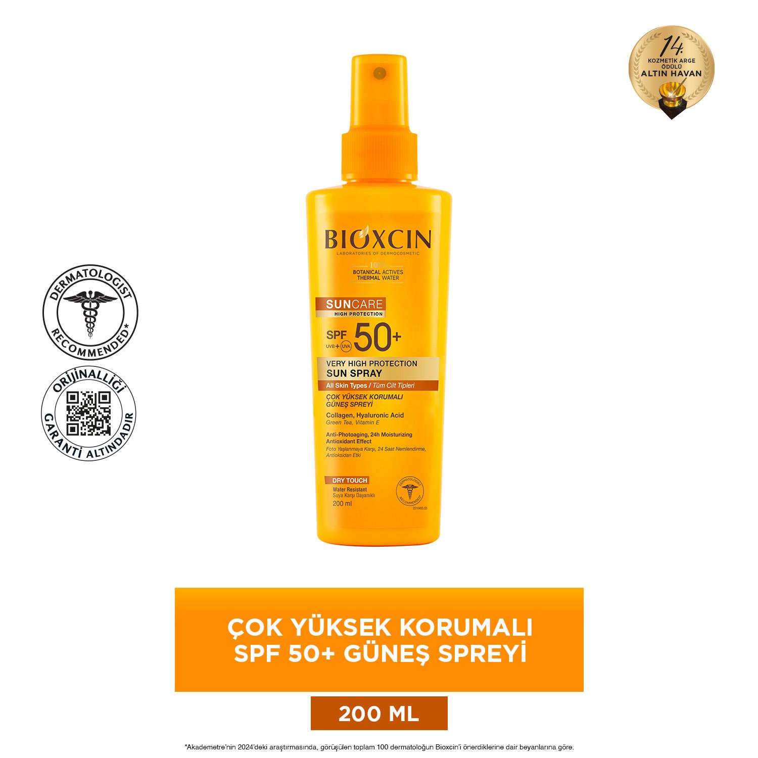 Bioxcin Sun Care Tüm Ciltler için Güneş Spreyi SPF 50+ 200 ml - Bioxcin