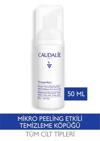 Caudalie Vinoperfect Işıltı Verici Mikro Peeling Temizleme Köpüğü 50 ml - Caudalie