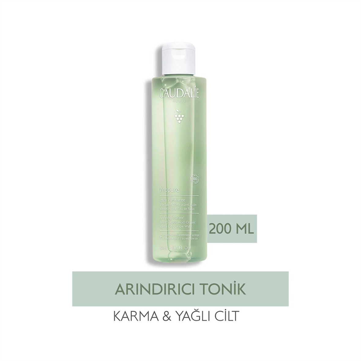 CAUDALIE VINOPURE CLEAR SKIN PURIFYING TONER 200ML - Caudalie