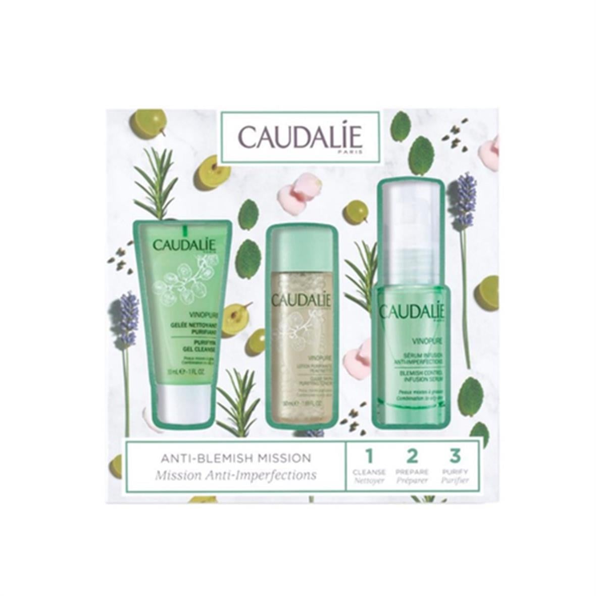 Caudalie Vinopure Yağlı ve Düzensiz Ciltler için Bakım Seti - Caudalie