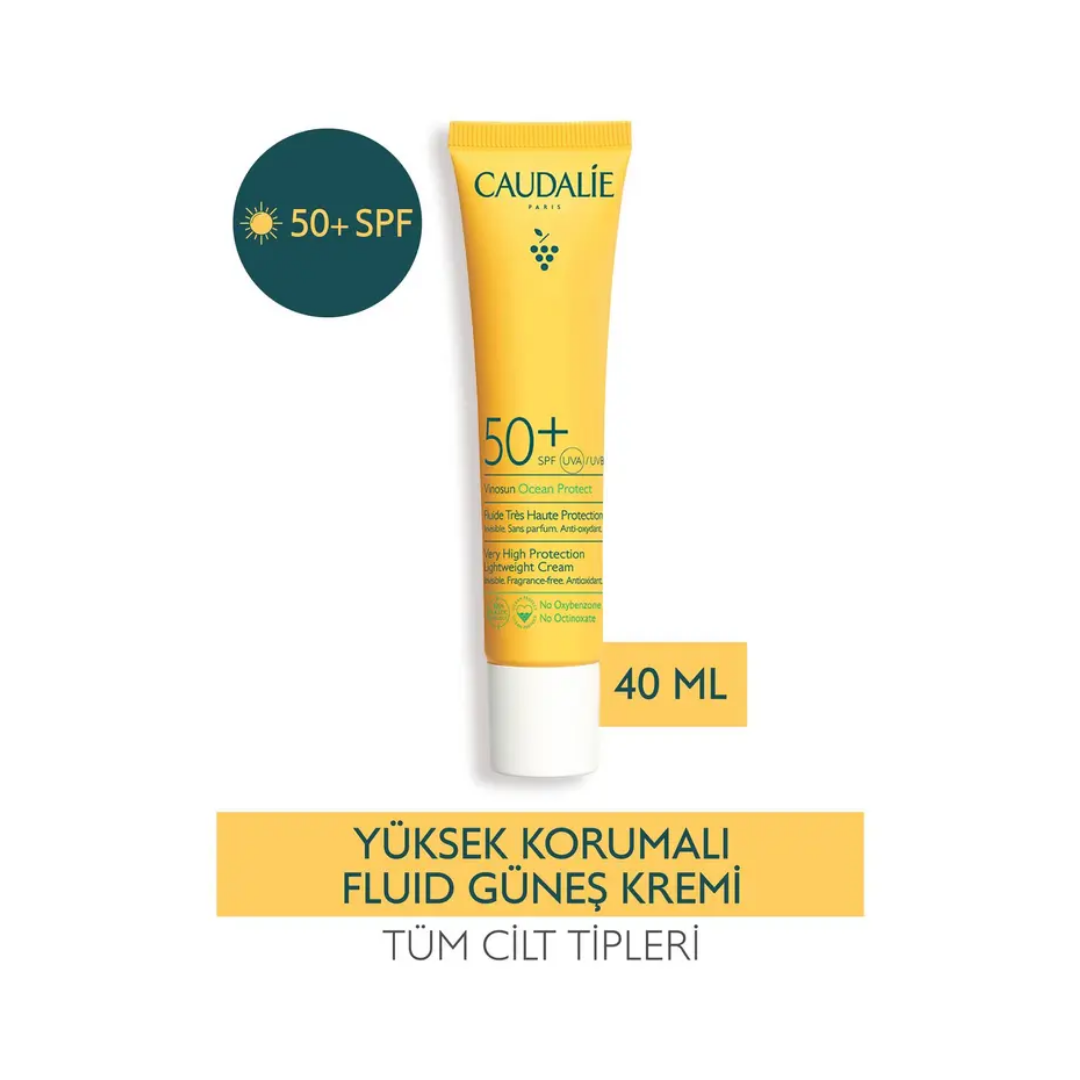 Caudalie Vinosun Spf50+ Ocean Protect Güneş Koruyucu Krem 40 ml - Caudalie