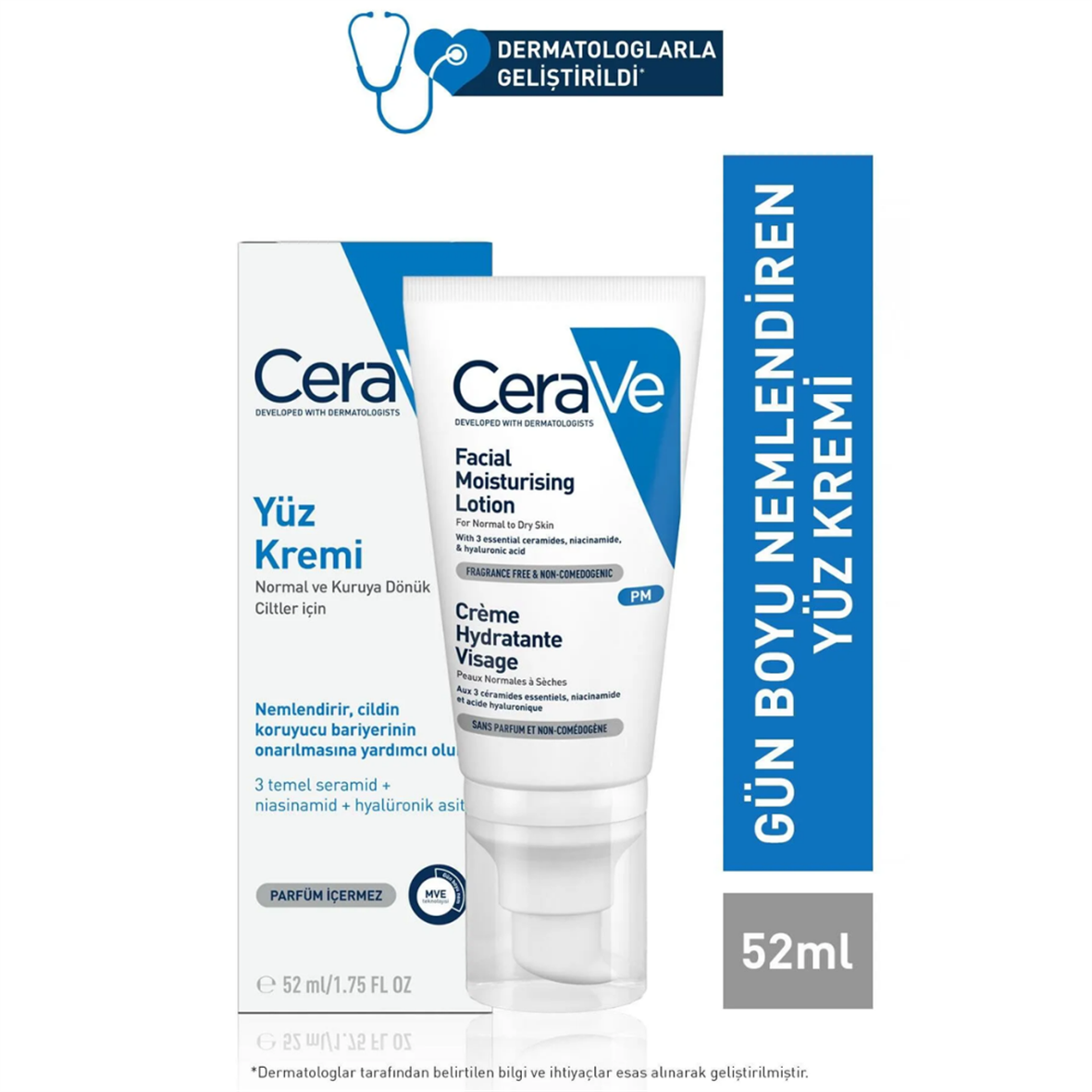 Cerave Nemlendirici Yüz Kremi 52 ml - Cerave