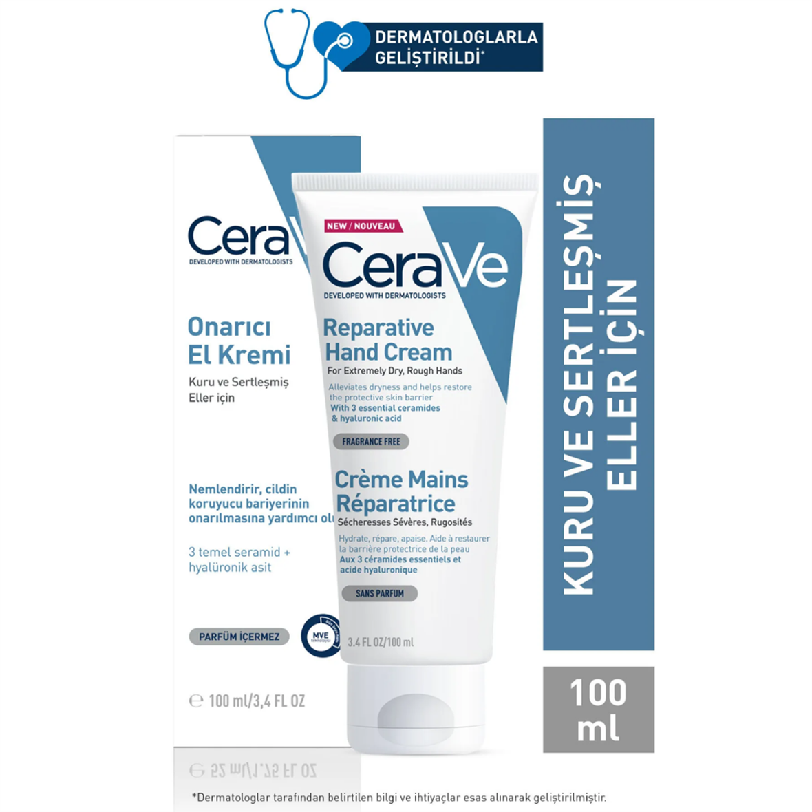 Cerave Onarıcı El Kremi 100 ml - Cerave