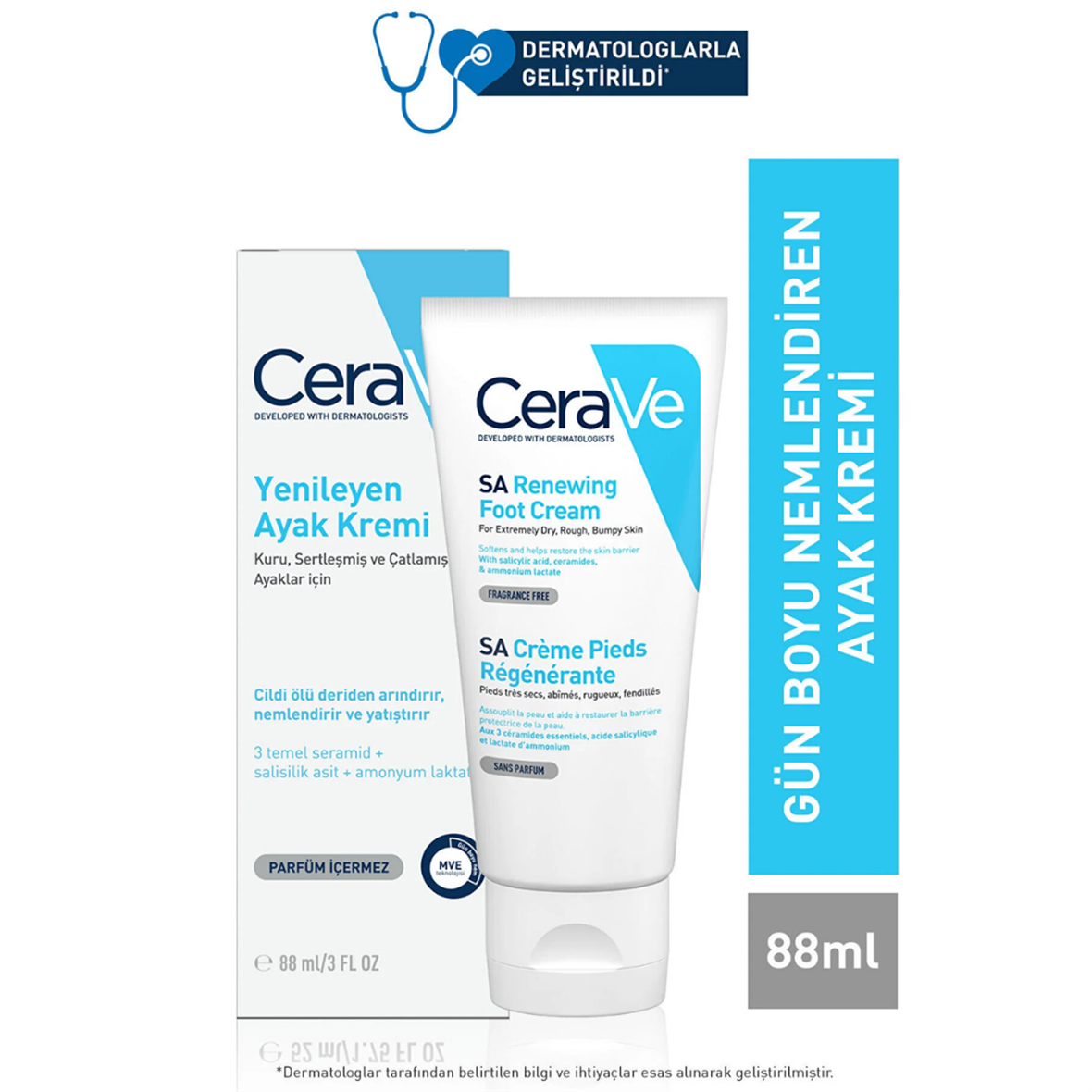 CeraVe SA Yenileyen Ayak Kremi 88 ml - Cerave