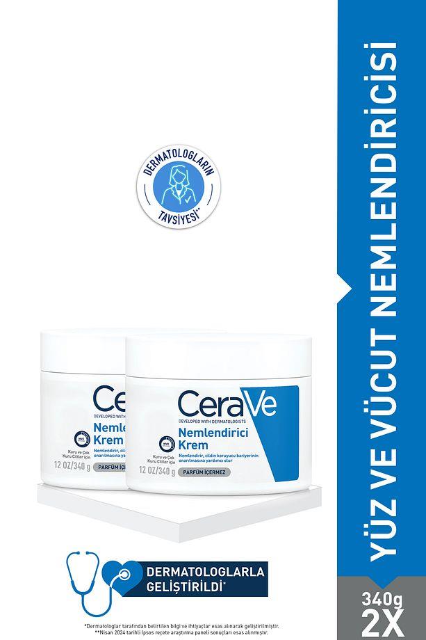 CeraVe Yüz Ve Vücut Nemlendirici Krem 340 Gr Avantaj Paket 2'li - Cerave