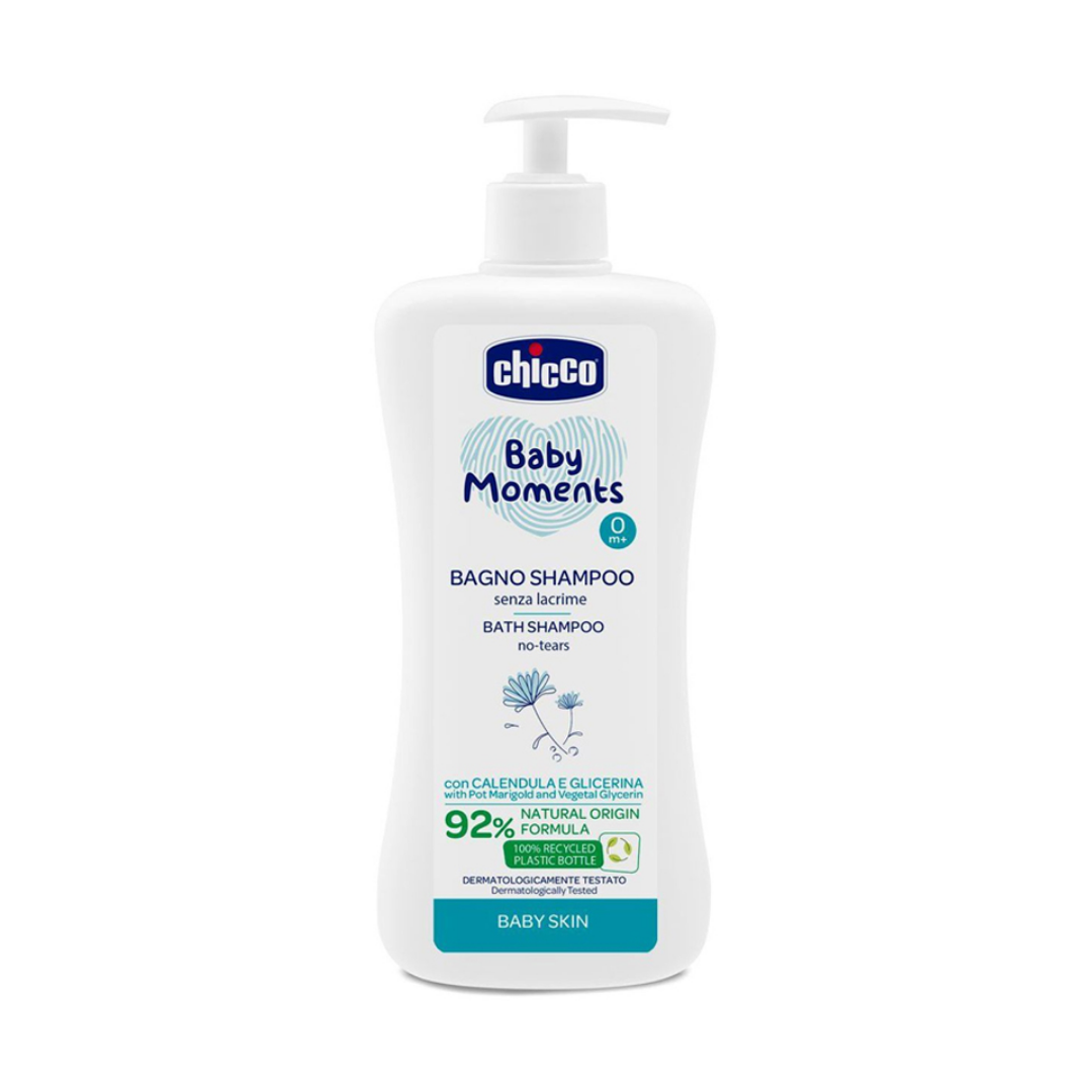 Chicco Baby Moments Göz Yakmayan Yenidoğan Saç ve Vücut Şampuanı 500 ml - Chicco