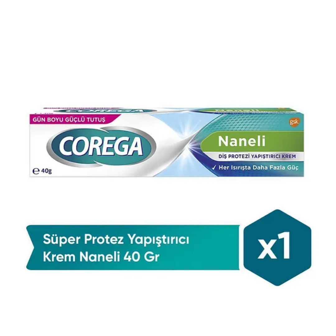Corega Diş Protezi Yapıştırıcı Krem Naneli 40gr - Corega