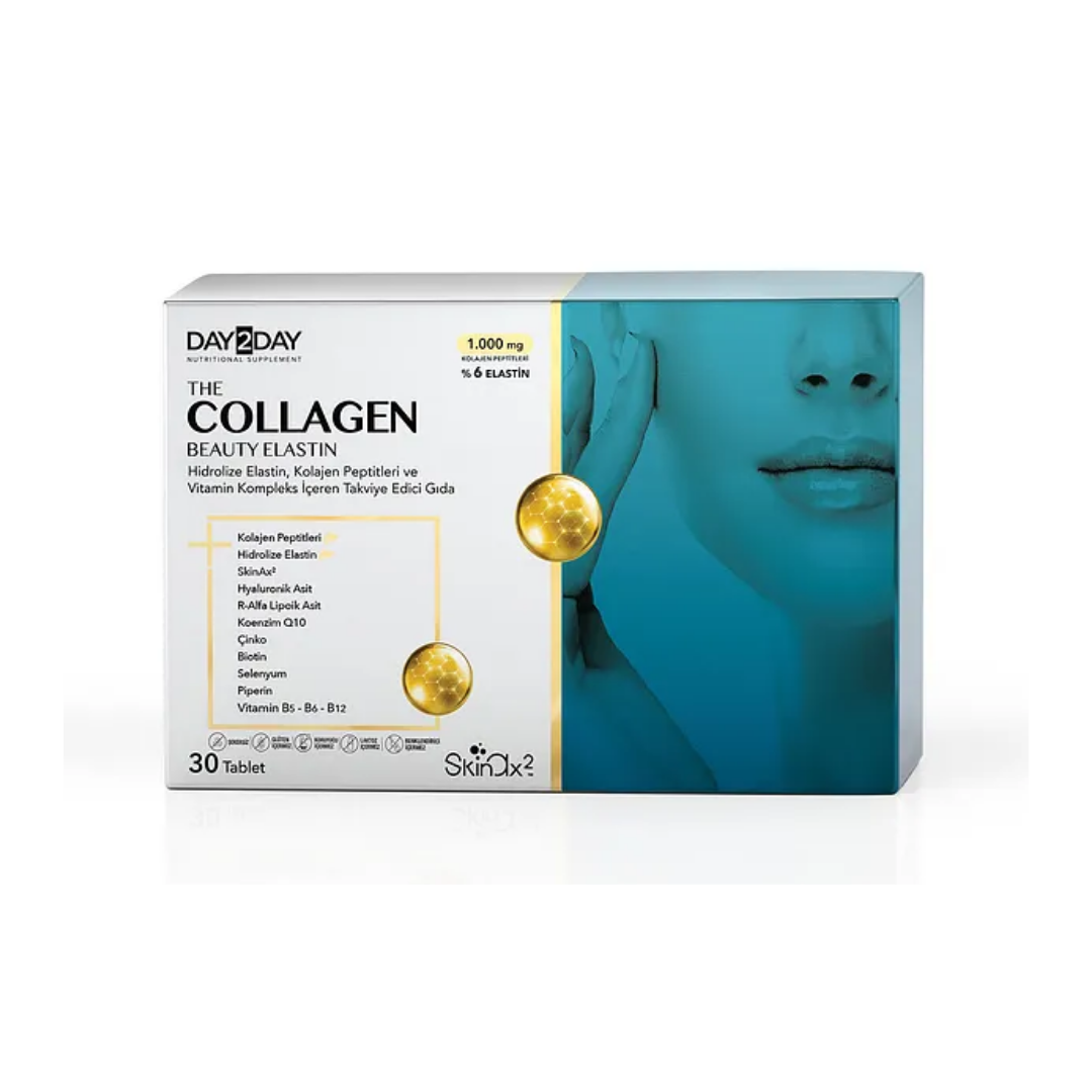 Day2Day The Collagen Beauty Elastin Takviye Edici Gıda 30 Tablet - Day2Day