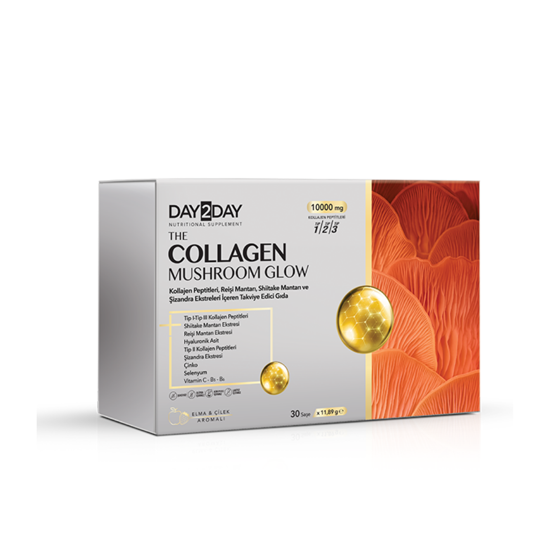 Day2Day The Collagen Mushroom Glow Takviye Edici Gıda 30 Saşe - Day2day
