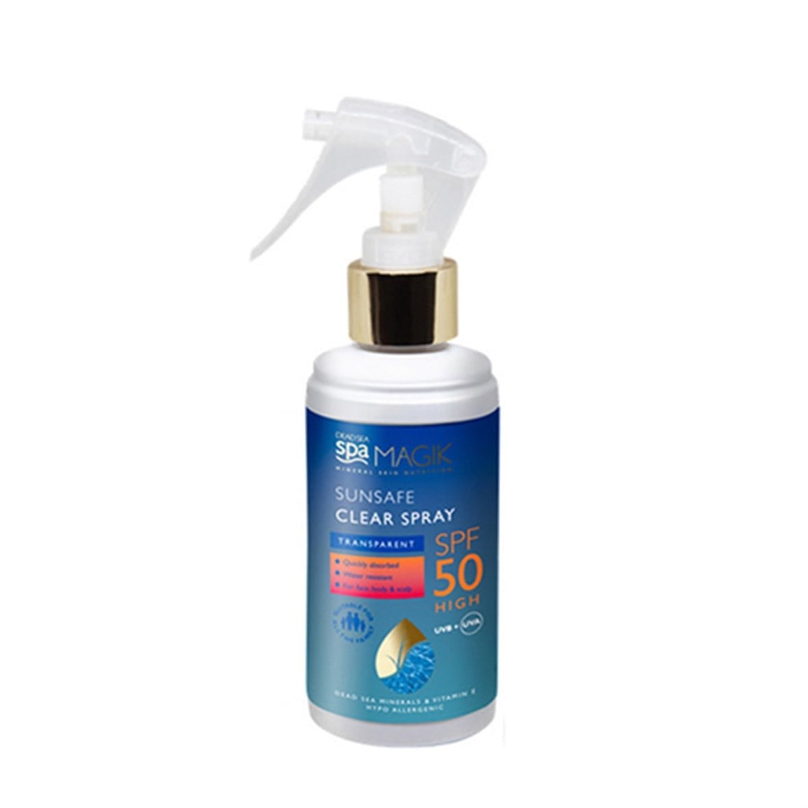 Dead Sea Spa Magik Sunsafe Clear Spray Spf50 150ml - Dead Sea Spa Magik