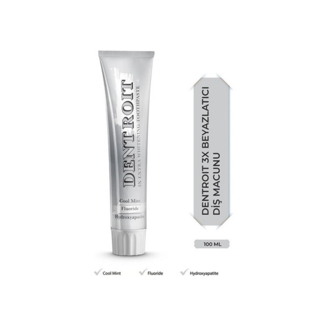 Dentroit 3x Ekstra Beyazlatıcı Diş Macunu 100 ml - Dentroit