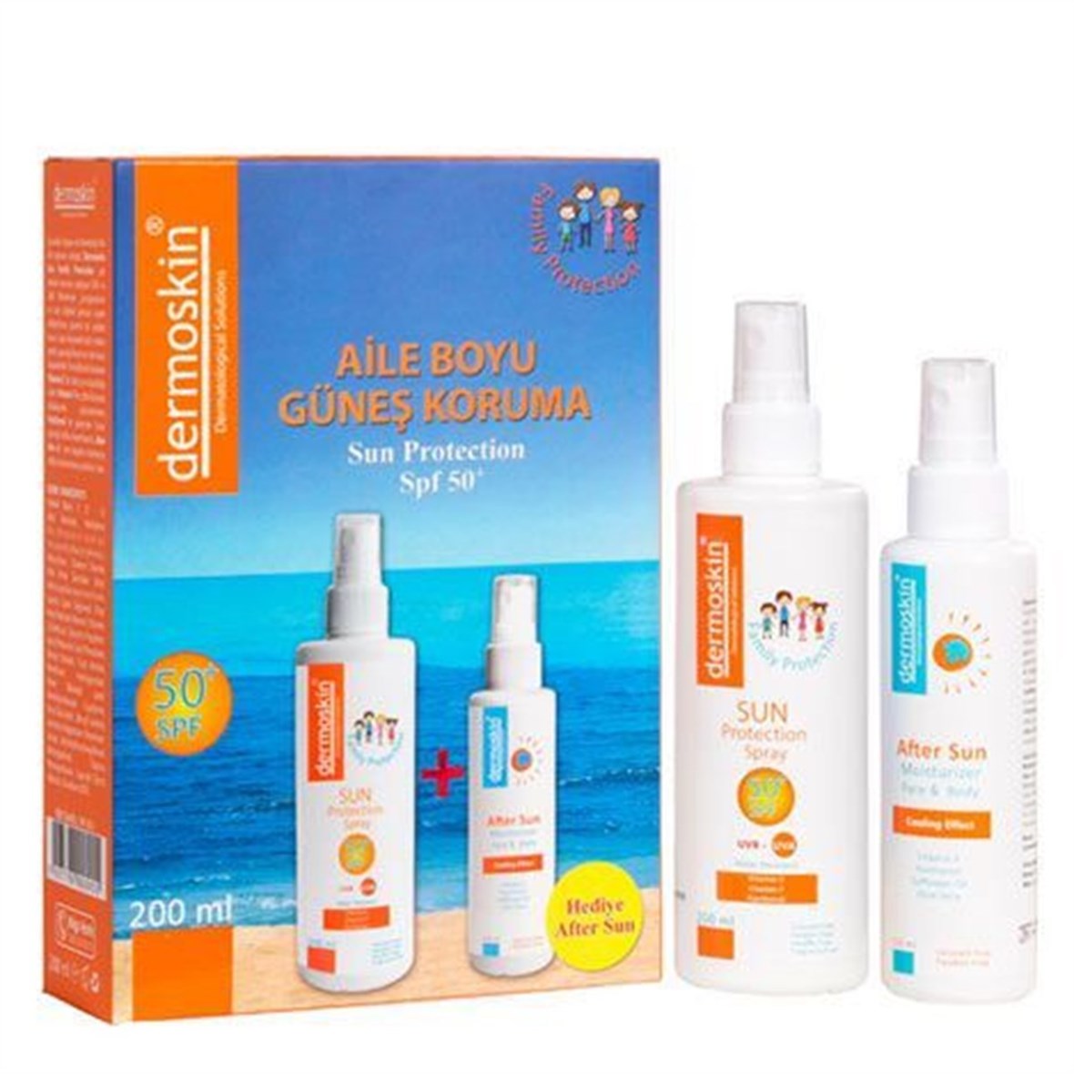 Dermoskin Aile Boyu Güneş Koruyucu SET - Dermoskin