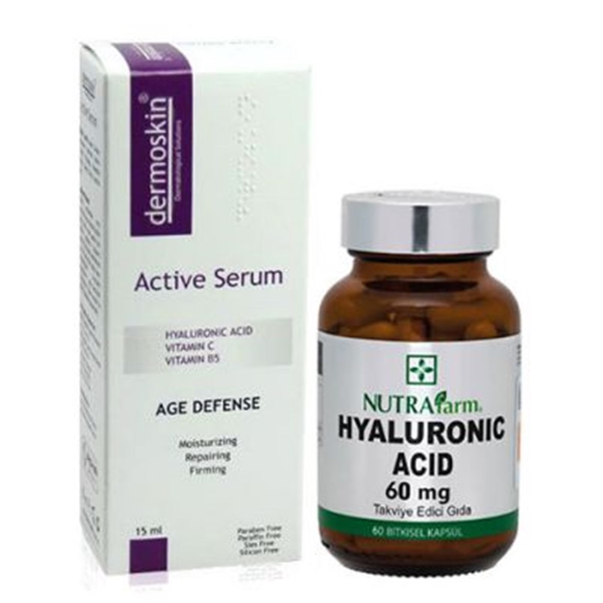 Dermoskin Hyaluronic Acid + Active Serum (Nem Takviyesi Seti) - Dermoskin