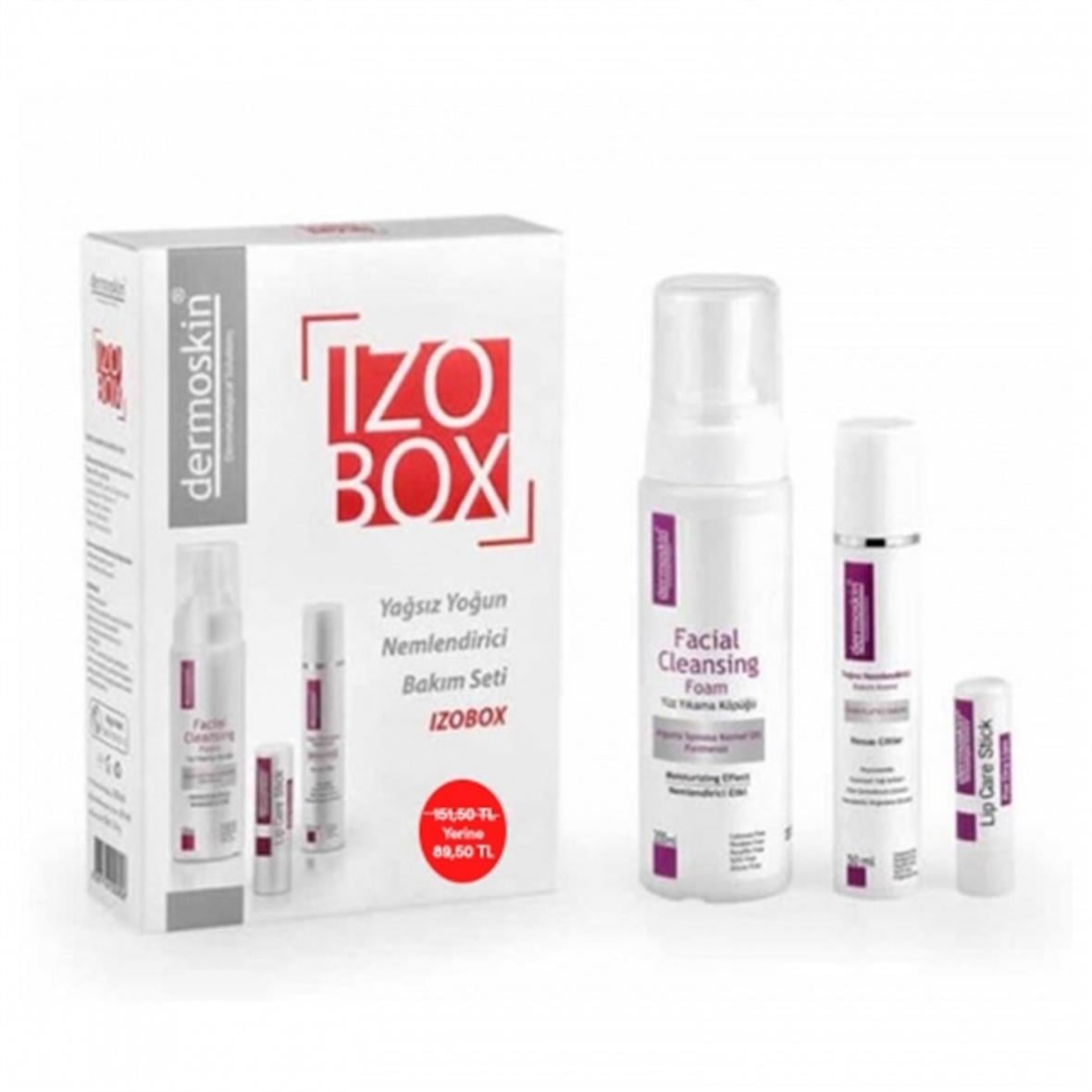 Dermoskin Izobox Yağsız Yoğun Nemlendirme Bakım Seti - Dermoskin