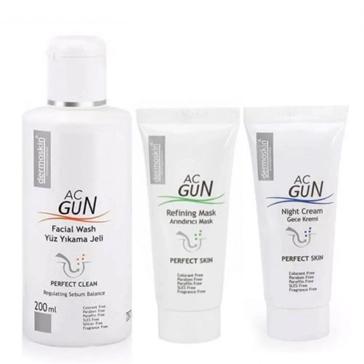 Dermoskin Yaygın Düzensiz Ciltler için Bakım Seti - Dermoskin