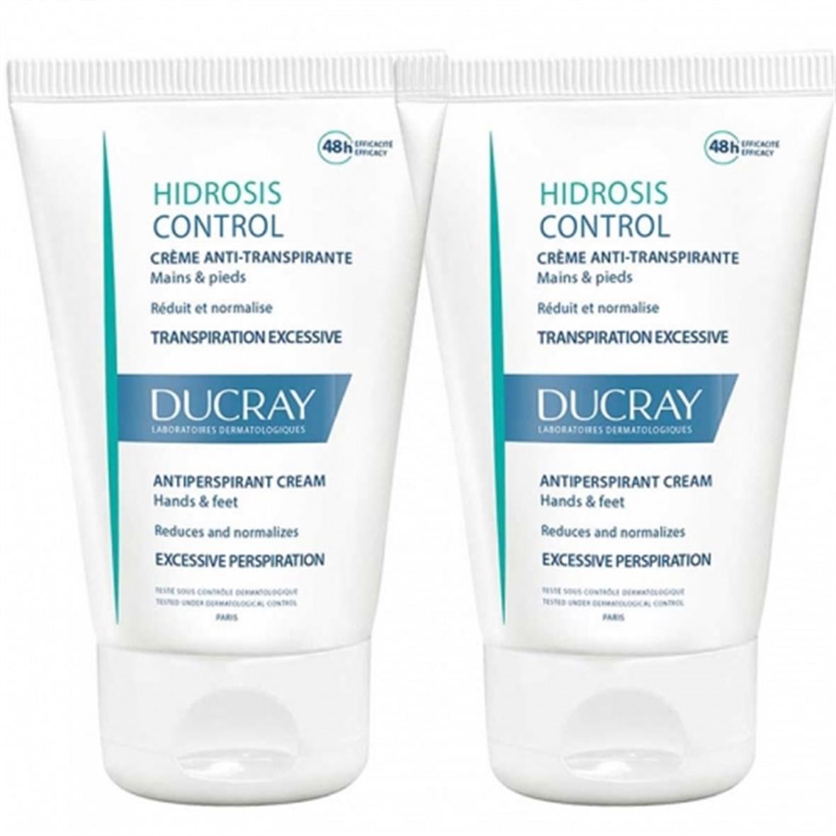 Ducray Hidrosis Control Creme Anti-Transpirante 2x50 ml - Ducray