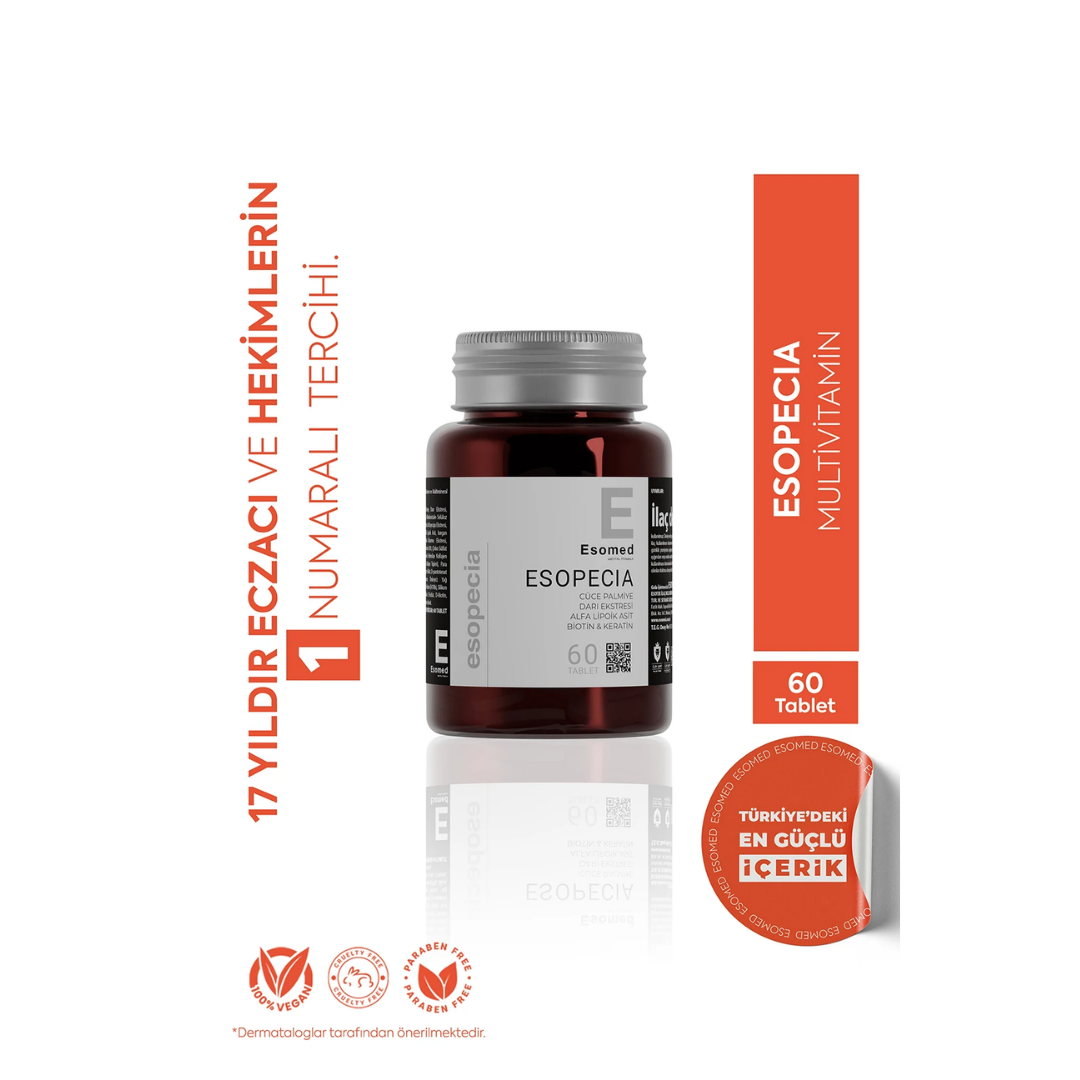Esomed Especia Saç ve Tırnak Güçlendirici 60 Tablet - Esomed