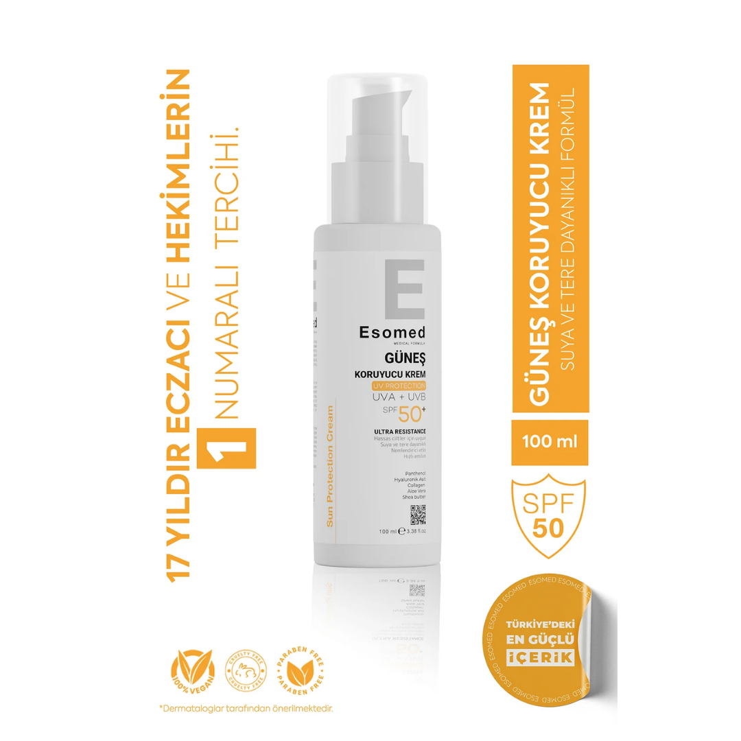 Esomed Güneş Koruyucu Krem SPF50+ 100 ml - Esomed